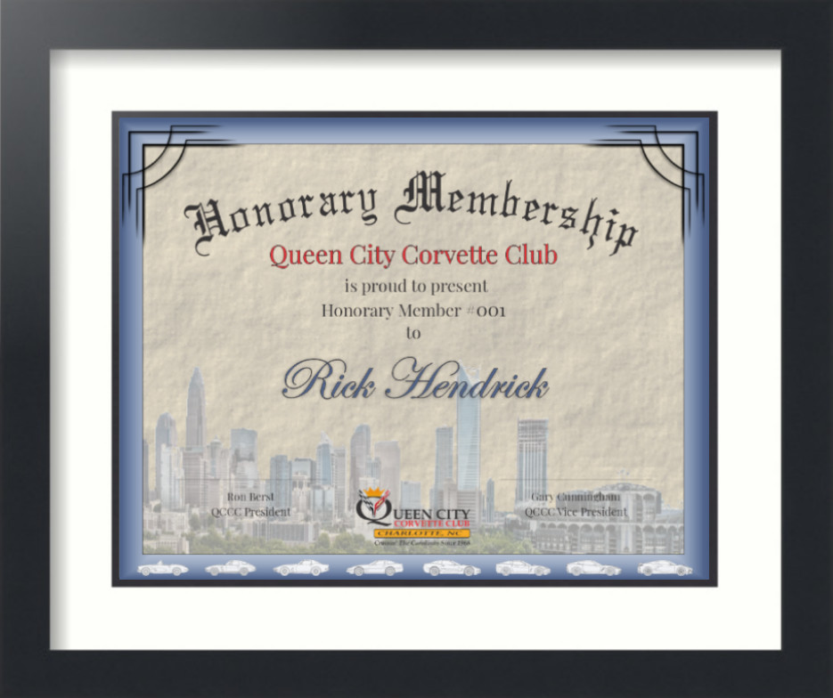 Honorary Membership 1 - Rick Hendrick